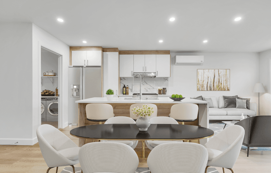 1673 Balmoral - kitchen, dinning room, living rooom, laundry room Final